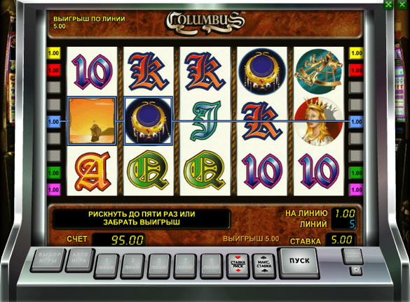 Игровой автомат Columbus бесплатно без регистрации