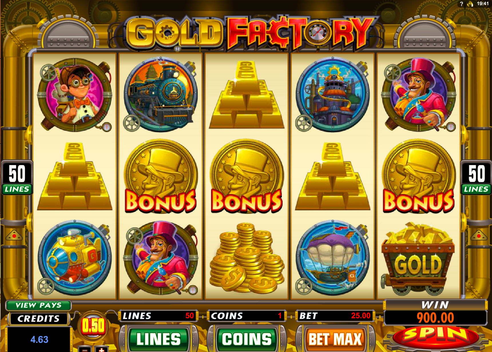 Игровой автомат Gold Factory бесплатно без регистрации