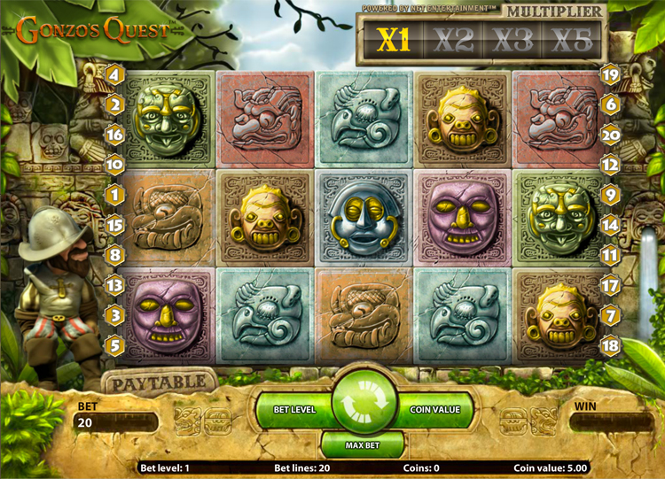 Игровой автомат Gonzo’s Quest бесплатно без регистрации