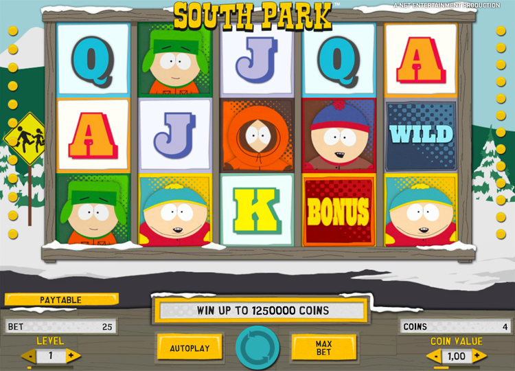 Игровой автомат South Park бесплатно без регистрации