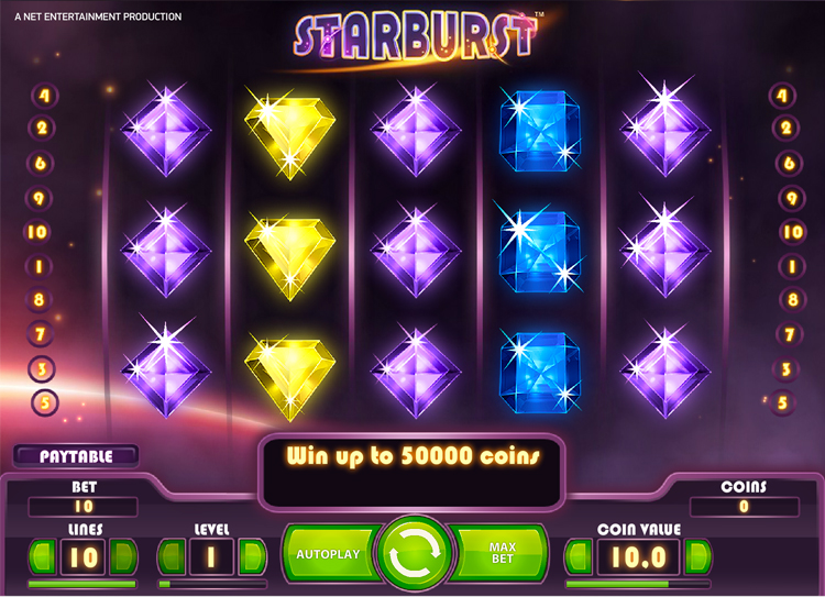Игровой автомат Starburst бесплатно без регистрации